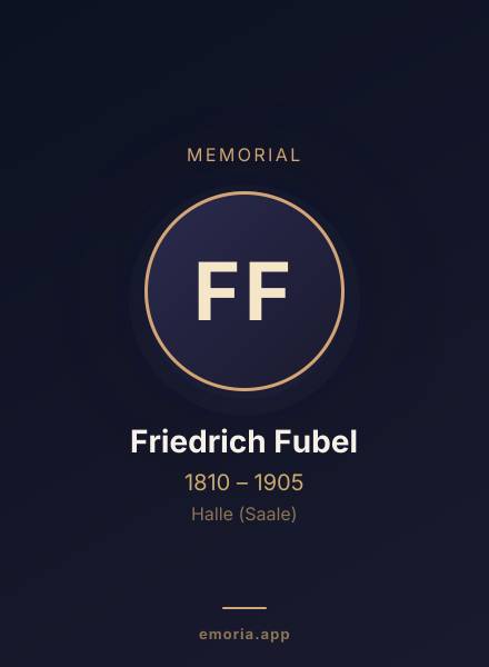 Memorial portrait of Friedrich Fubel