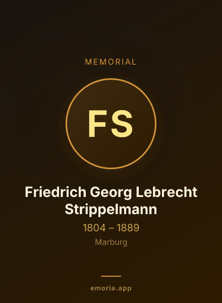 Memorial portrait of Friedrich Georg Lebrecht Strippelmann
