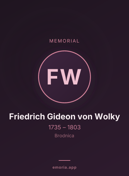 Memorial portrait of Friedrich Gideon von Wolky