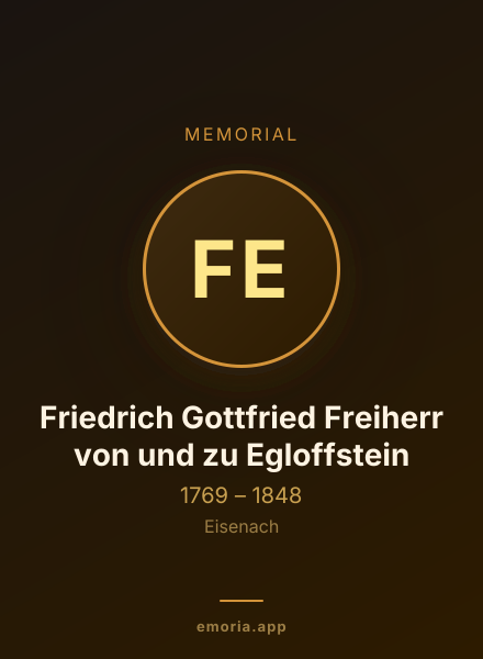 Memorial portrait of Friedrich Gottfried Freiherr von und zu Egloffstein