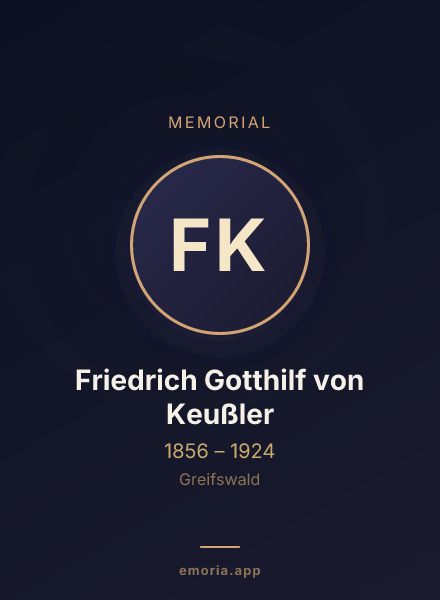 Memorial portrait of Friedrich Gotthilf von Keußler