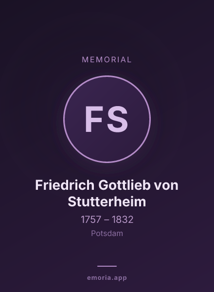 Memorial portrait of Friedrich Gottlieb von Stutterheim