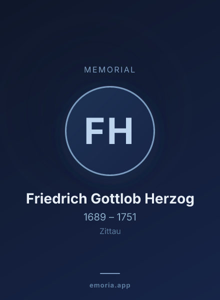 Memorial portrait of Friedrich Gottlob Herzog