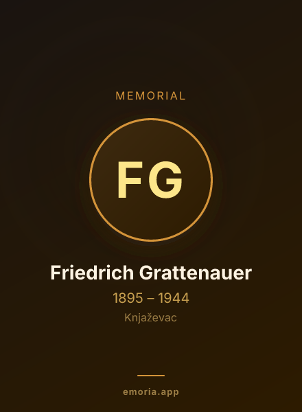 Memorial portrait of Friedrich Grattenauer