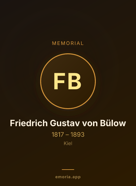 Memorial portrait of Friedrich Gustav von Bülow