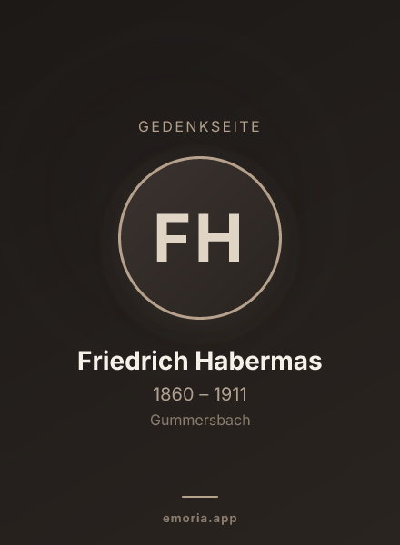 Gedenkportrait von Friedrich Habermas