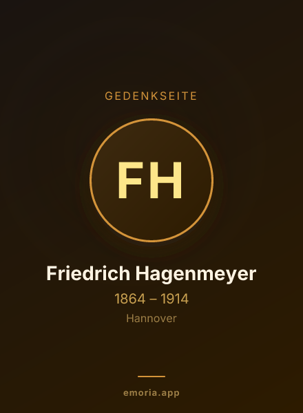 Gedenkportrait von Friedrich Hagenmeyer