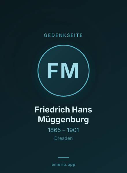 Gedenkportrait von Friedrich Hans Müggenburg