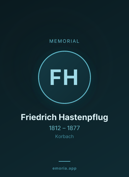 Memorial portrait of Friedrich Hastenpflug