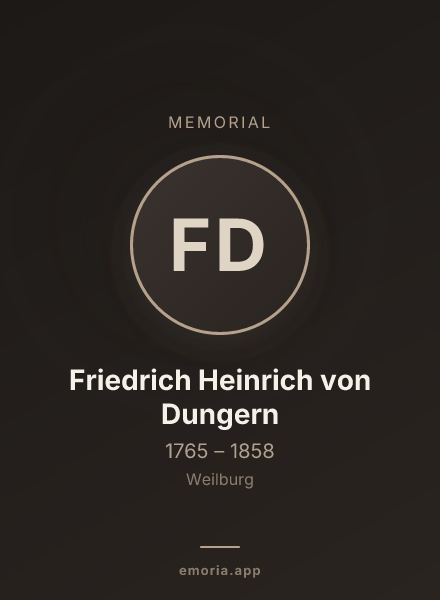 Memorial portrait of Friedrich Heinrich von Dungern