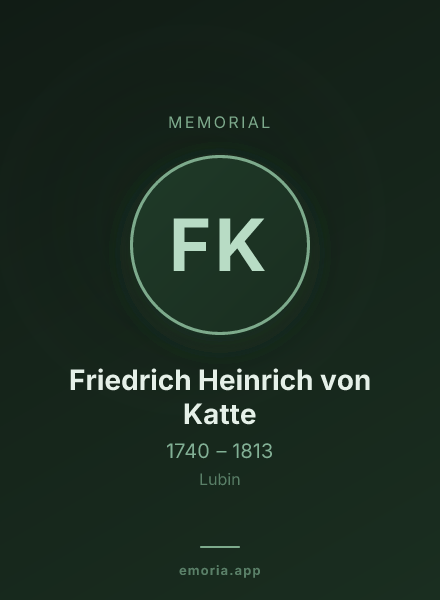 Memorial portrait of Friedrich Heinrich von Katte