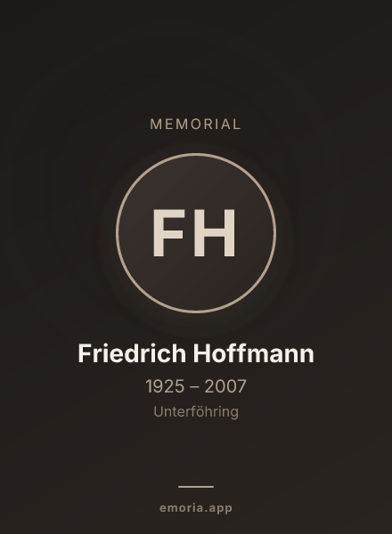 Memorial portrait of Friedrich Hoffmann