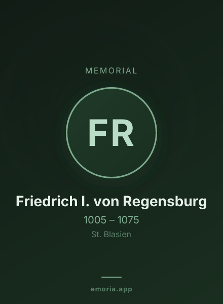 Memorial portrait of Friedrich I. von Regensburg