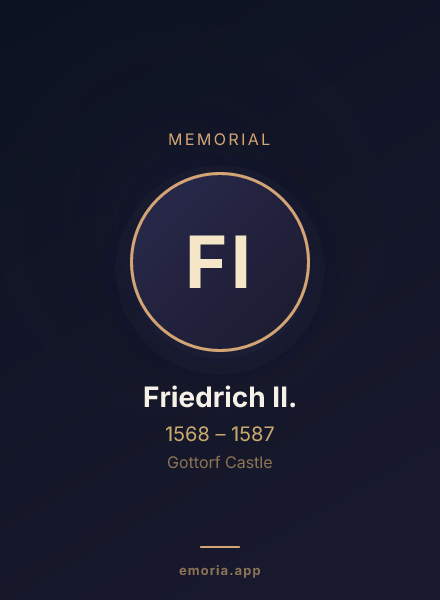 Memorial portrait of Friedrich II.