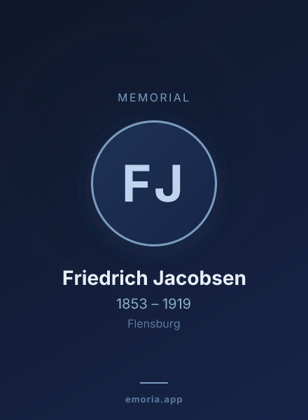 Memorial portrait of Friedrich Jacobsen