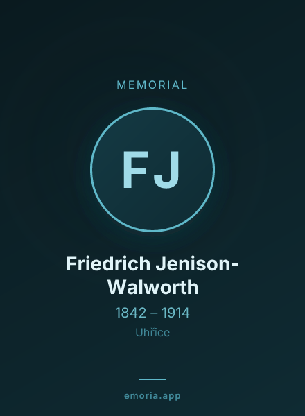 Memorial portrait of Friedrich Jenison-Walworth