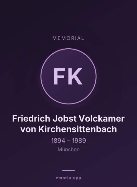 Memorial portrait of Friedrich Jobst Volckamer von Kirchensittenbach