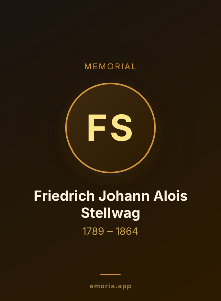 Memorial portrait of Friedrich Johann Alois Stellwag