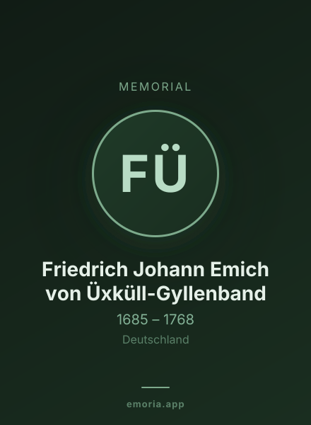 Memorial portrait of Friedrich Johann Emich von Üxküll-Gyllenband
