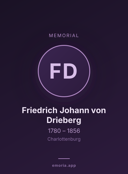 Memorial portrait of Friedrich Johann von Drieberg