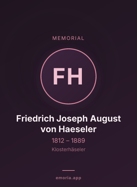Memorial portrait of Friedrich Joseph August von Haeseler