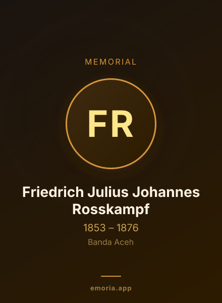Memorial portrait of Friedrich Julius Johannes Rosskampf