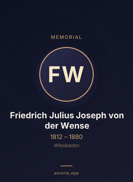Memorial portrait of Friedrich Julius Joseph von der Wense