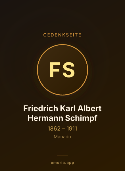 Gedenkportrait von Friedrich Karl Albert Hermann Schimpf