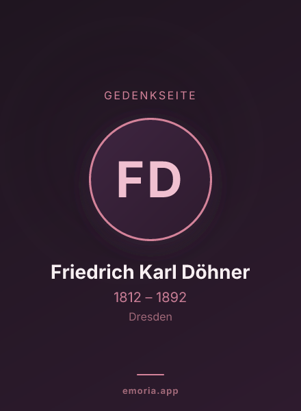 Gedenkportrait von Friedrich Karl Döhner