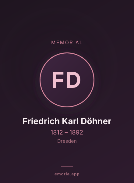 Memorial portrait of Friedrich Karl Döhner