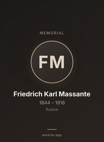 Memorial portrait of Friedrich Karl Massante