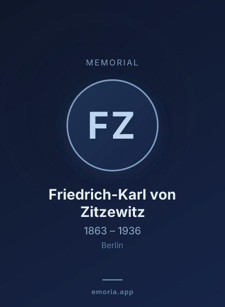 Memorial portrait of Friedrich-Karl von Zitzewitz