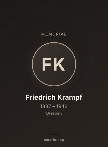 Memorial portrait of Friedrich Krampf