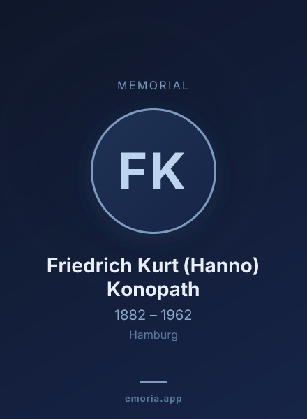 Memorial portrait of Friedrich Kurt (Hanno) Konopath