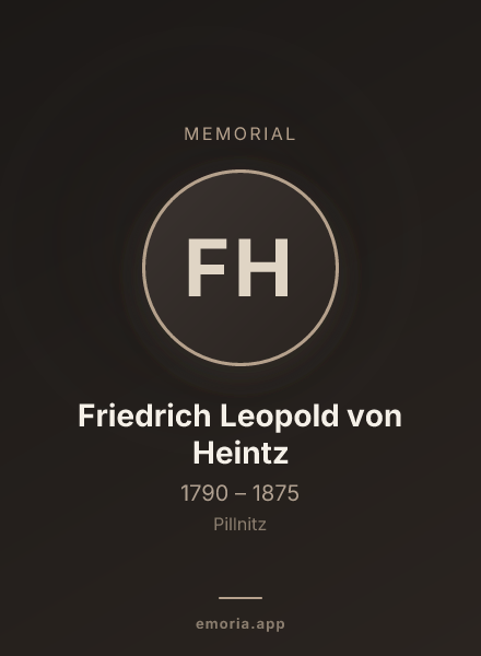 Memorial portrait of Friedrich Leopold von Heintz