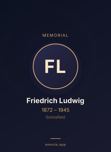 Memorial portrait of Friedrich Ludwig