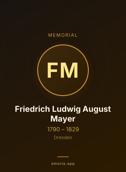 Memorial portrait of Friedrich Ludwig August Mayer
