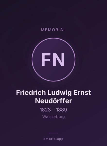 Memorial portrait of Friedrich Ludwig Ernst Neudörffer