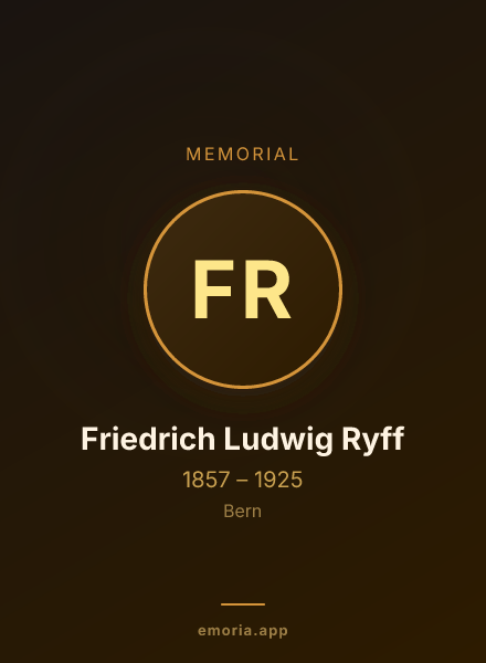 Memorial portrait of Friedrich Ludwig Ryff