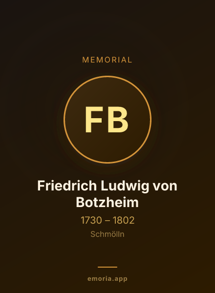 Memorial portrait of Friedrich Ludwig von Botzheim