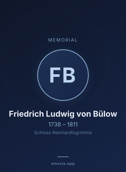 Memorial portrait of Friedrich Ludwig von Bülow