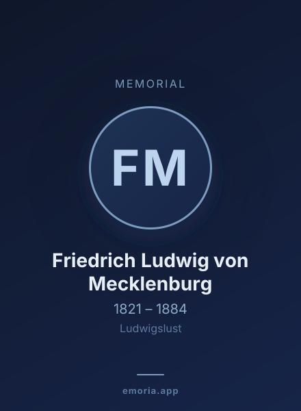 Memorial portrait of Friedrich Ludwig von Mecklenburg
