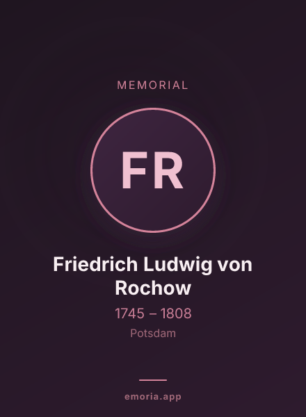 Memorial portrait of Friedrich Ludwig von Rochow