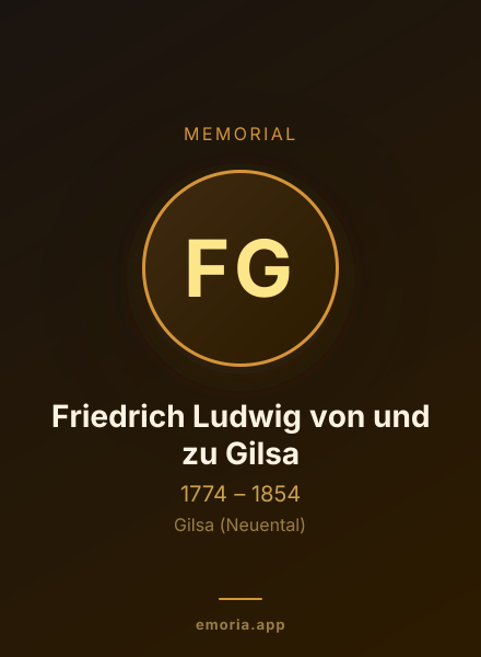 Memorial portrait of Friedrich Ludwig von und zu Gilsa