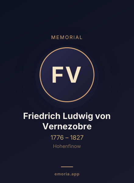 Memorial portrait of Friedrich Ludwig von Vernezobre