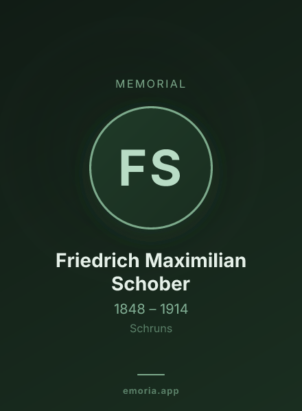 Memorial portrait of Friedrich Maximilian Schober