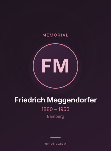 Memorial portrait of Friedrich Meggendorfer