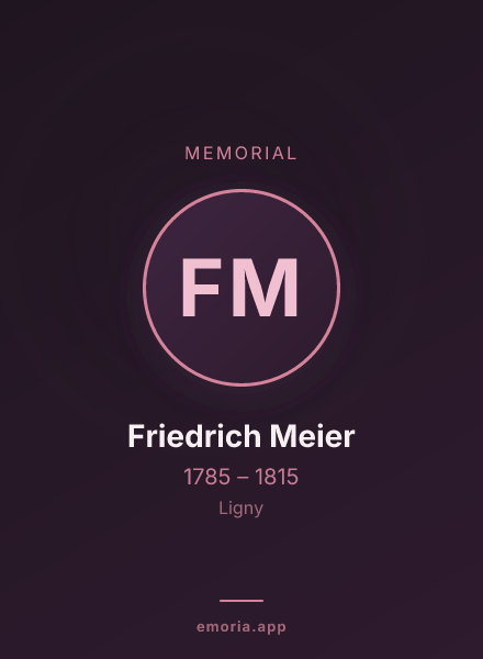 Memorial portrait of Friedrich Meier