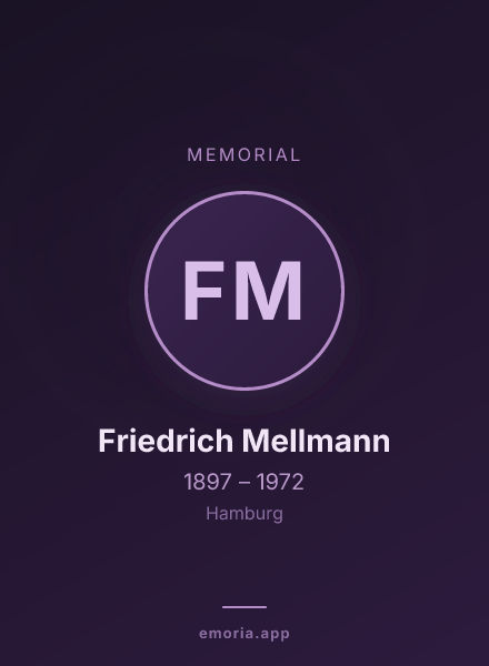Memorial portrait of Friedrich Mellmann