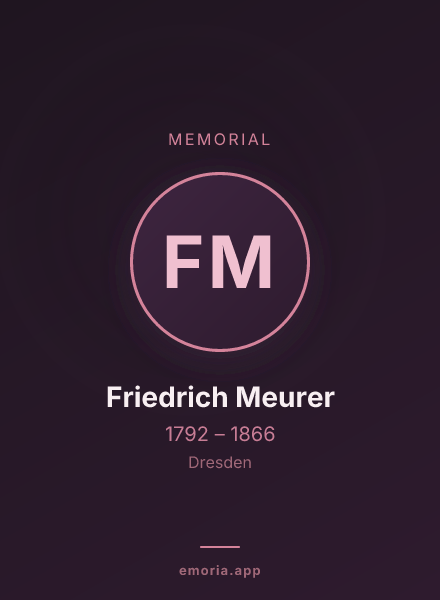 Memorial portrait of Friedrich Meurer